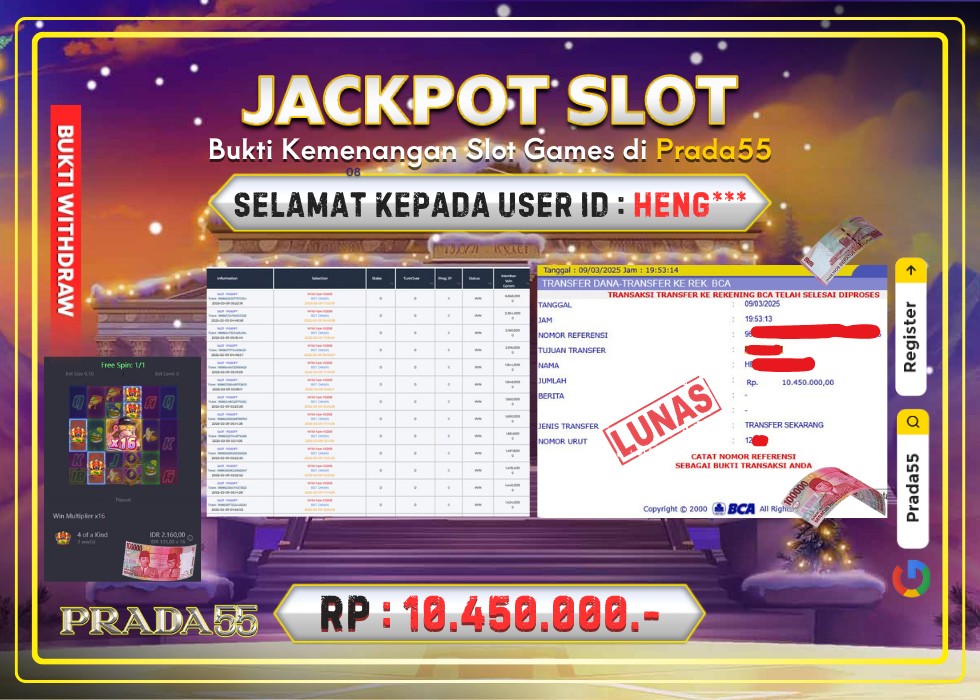 JACKPOT SLOT PGSOFT WILD APE #3258 RP.10.450.000,- LUNAS DI PRADA55!